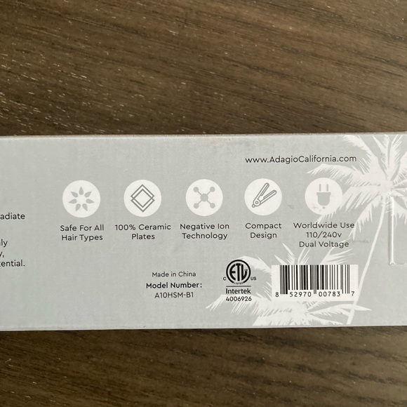 Adagio not so mini flat ceramic  iron - Picture 2 of 2